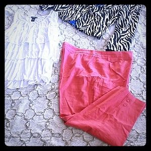 Linen Blend Capris- Women's Size 18